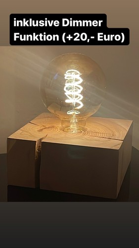 Vintage tischlampe echtholz - tischlampe,