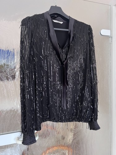 Damenbluse mit pailletten für - pailletten,