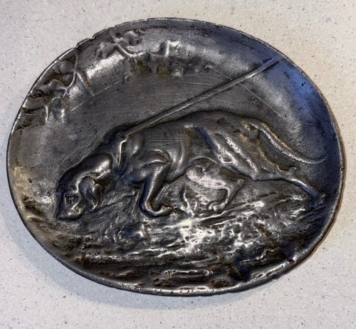 Antike bronze schale - bronze, relief