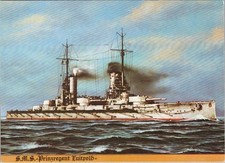 AK / Postkarte Schlachtschiff Prinzregent Luitpold deutsche kaiserliche Marine