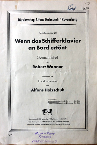 Wenn das schifferklavier - wenn,