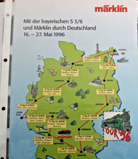 Märklin 37182+42752 unbespielte Dampflok Bayr. S3/6 digital + pass Personenwagen