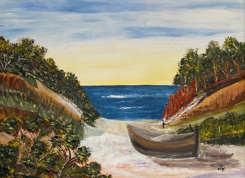 Acrylbild meerlandschaft - acrylbild, "meerlandschaft"