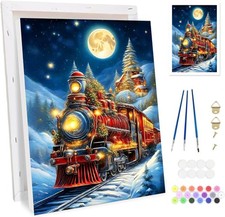 Weihnachtszug Malen nach