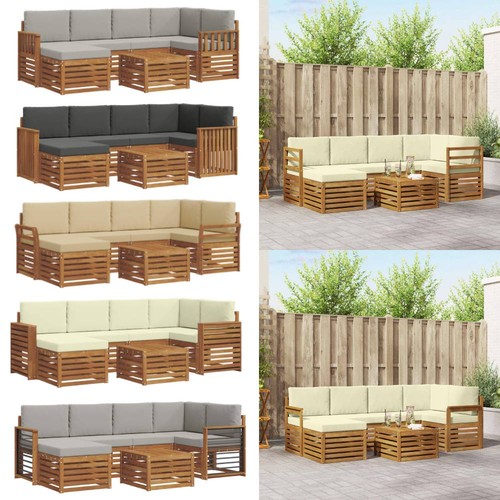 Ecksofa set massivholz akazie - massivholz,