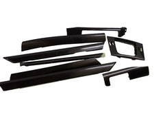 BMW E46 3er Satz Zierleisten Türen Dekorleisten SET schwarz glänzend