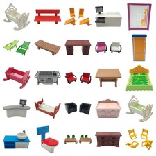 Playmobil Möbel | Bett Stuhl Tisch WC Schrank Bank Sessel Kommode uvm.