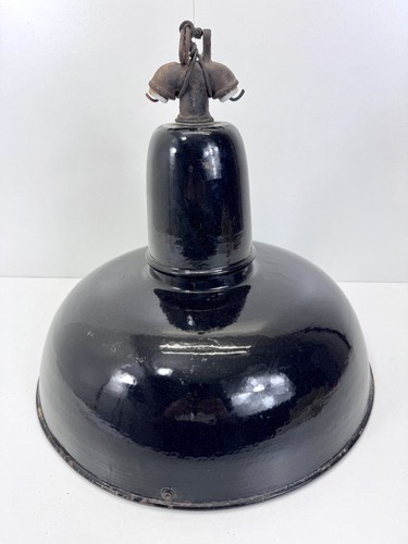 Alte fabriklampe emaille lampe - emaille,