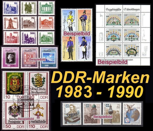Ddr briefmarken 1983 bis - ddr, 1990