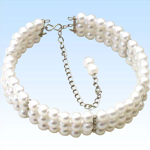 Elegante perlenkette reihig - perlenkette,