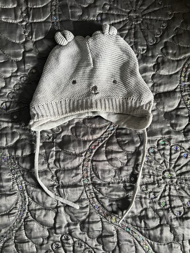 Süße baby strickmütze mit - süße,
