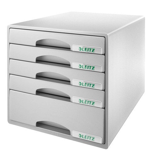 Leitz schubladenbox plus - schubladenbox, grau
