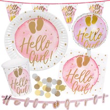 BABY GIRL - Geschirr Deko 1