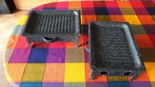 2 Warmhalteplatte für Parilla Holzkohle Kohle Halter Grill aus Argentinien