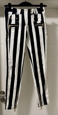 Balmain x H&M Hose / Jeans  striped *EU Gr. 36*