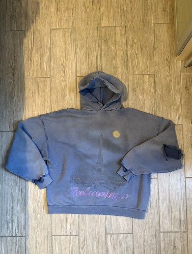 Balenciaga paris moon hoodie - balenciaga,