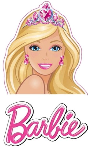 Barbie tortenaufleger - tortenaufleger,