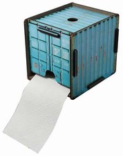 Werkhaus Toilettenpapierhalter Container Türkis ohne Inhalt Rollenhalter