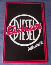 Blechschild 20x30 EICHER Diesel Bulldog Schlepper Landwirt Reklame Werkstatt.