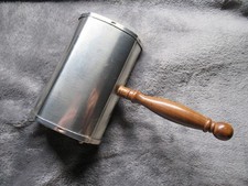 Tischbürste Tischkehrer Tischbesen alt Antik silber TOP ZUSTAND R