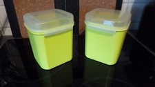 Tupperware A167 Junior-Bellevue 1,2 L Limette grün   Vorratsdosen, 2er Set