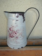 sehr schöner Deko Krug, Zink, Rose, Gießkanne, Landhaus Stil, Vintage