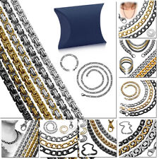 Set Halskette Mit Armband Im Etui Panzerkette Figarokette Königskette Edelstahl