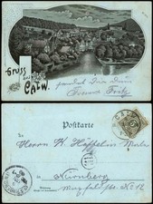 Ansichtskarte calw gruss aus - calw,