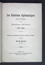 Les Relations diplomatiques de