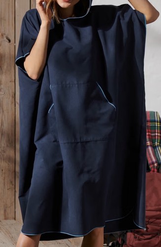 Tchibo umzieh poncho blau - tchibo, neu