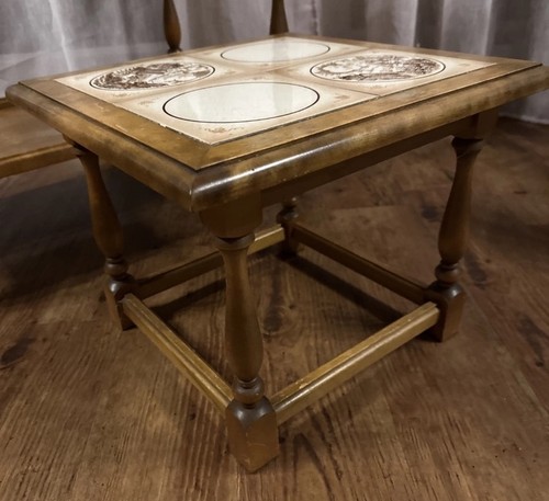 Vintage hocker beistelltisch - vintage,