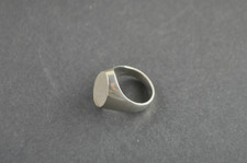 großer Herrenring, Wappenring Silber 830 RG 64 , Gravur Monogramm, Familenwappen