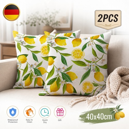 Kissenhülle leinen 2er set - kissenhülle,