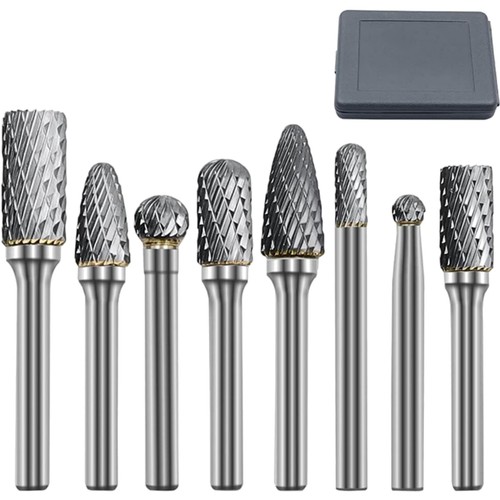 Wolframcarbid fräser set - set, 8