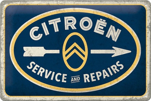 Citroen service blechschild - -,