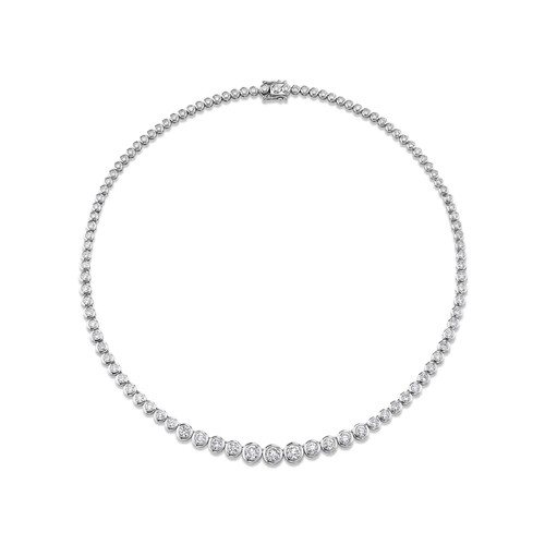 14k weißgold diamant tennis - 14k,