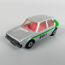 Matchbox Superfast 07C VW Golf Sport - Silber Grün Rot Vintage 1970er Diecast