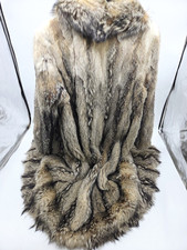 VINTAGE 1 Traum!! 1 Pelzmantel Silberfuchs ??  Fuchsmantel Länge: ca. 118 cm XL