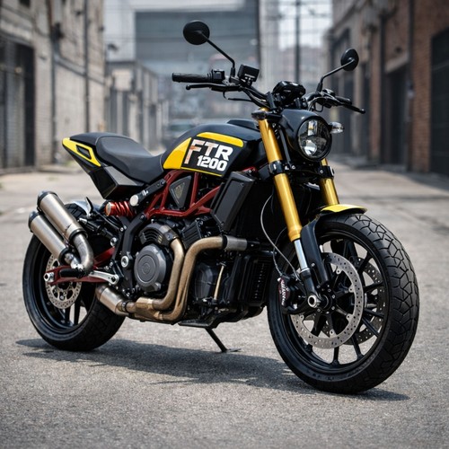 Indian ftr 1200 poster - indian,