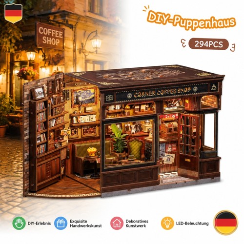 Puppenhaus puzzle holz ecke - 3d,
