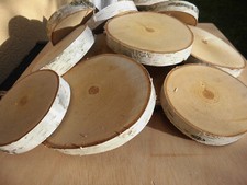 5 x Holzscheiben 12-14 cm