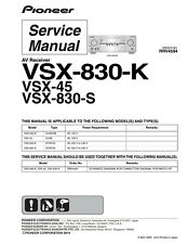 Service Manual-Anleitung für Pioneer VSX-45 TX , VSX-43 TX Elite 