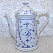 Kaffeekanne  Blau / Weiß