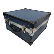 Holzkoffer blau ca. 48 cm –