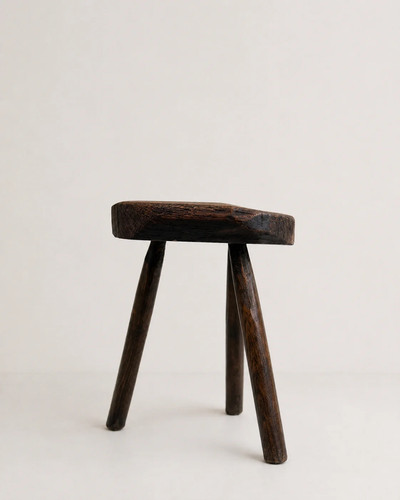 Vintage hocker handgeschnitzt - vintage,