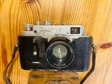 orig. vintage KMZ Zorki 4 35mm Sucherkamera USSR Kamera m. orig. Lederetui TOP !