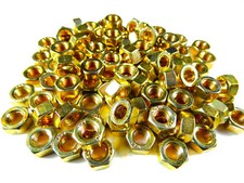 100 x DIN 934 Mutter M6, gelb