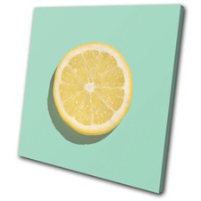 Modern Lemon Concept Fruit Food Kitchen SINGLE Leinwand Kunst Bild drucken