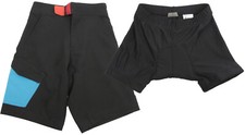 Cube Kinder Junior Fahrrad MTB Shorts + Polster Innenhose Gr. S 110/116 Schwarz