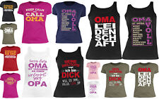 Oma Sprüche Damen T-Shirt - Großmutter Geburtstag - Geschenkshirt Oma Geburtstag